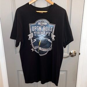 Harley Davidson Open Road Therapy Cherokee Biker’s Graphic Shirt L